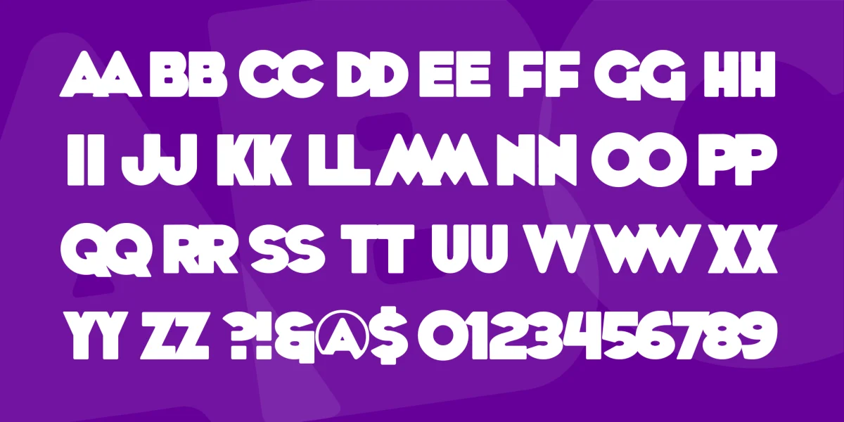 WhoopAss Font preview 2