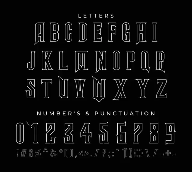 Wicked Font preview 2