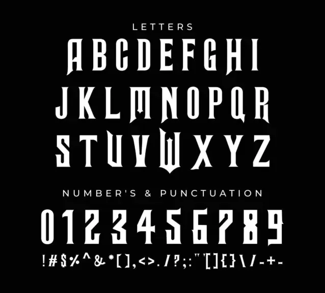 Wicked Font preview 3