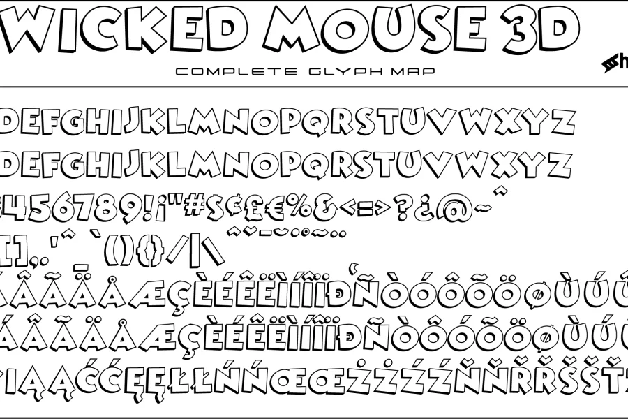 Wicked Mouse Font preview 3