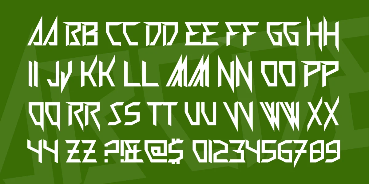 Wickermanor Font preview 3