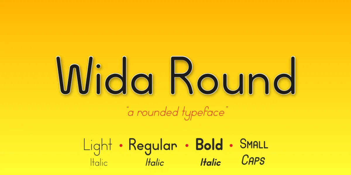 Wida Round Font Family