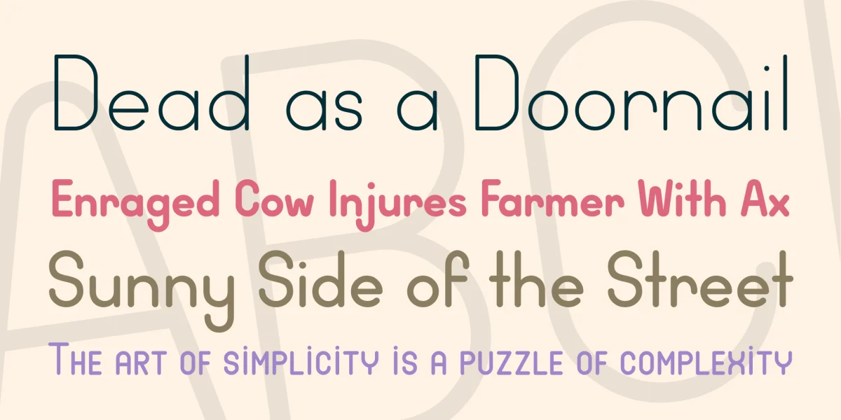 Wida Round Font Family preview 2