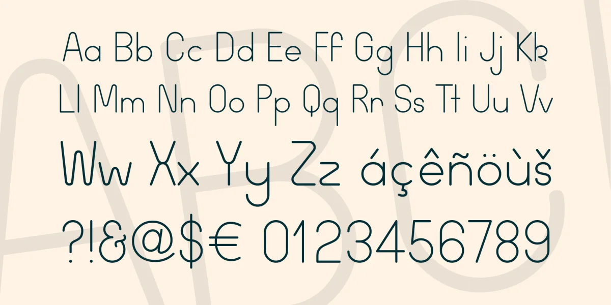 Wida Round Font Family preview 3