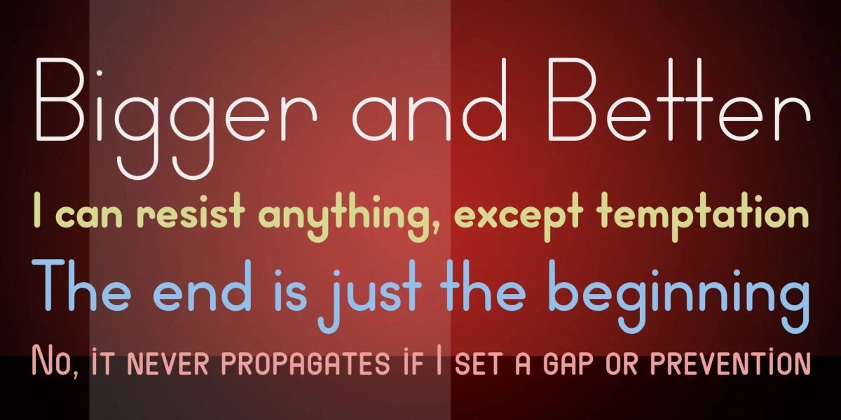 Wida Round Font Family preview 4