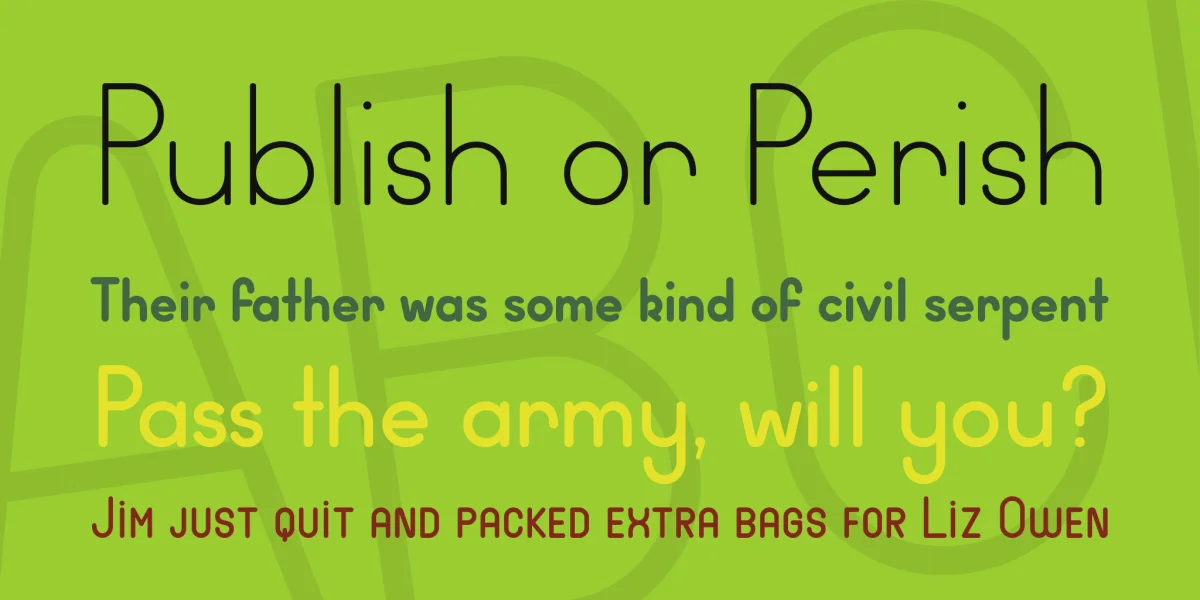Wida Round Font Family preview 6