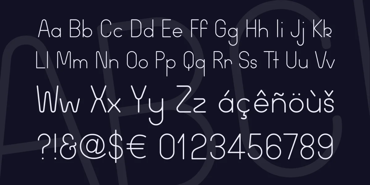 Wida Round Font Family preview 7