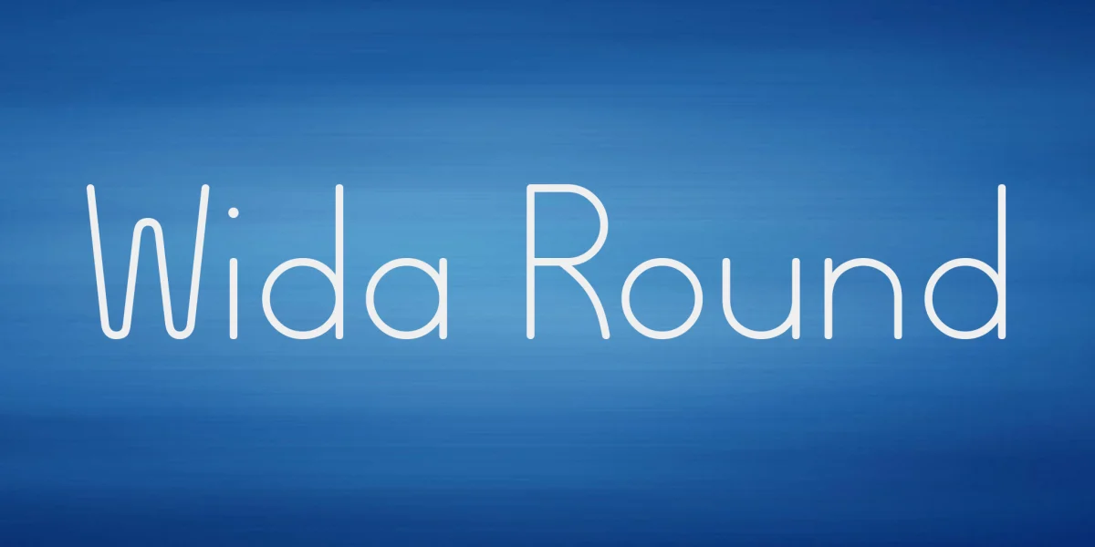 Wida Round Font Family preview 8
