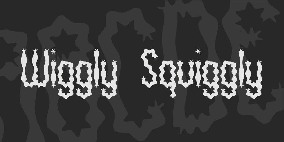 Wiggly Squiggly Font