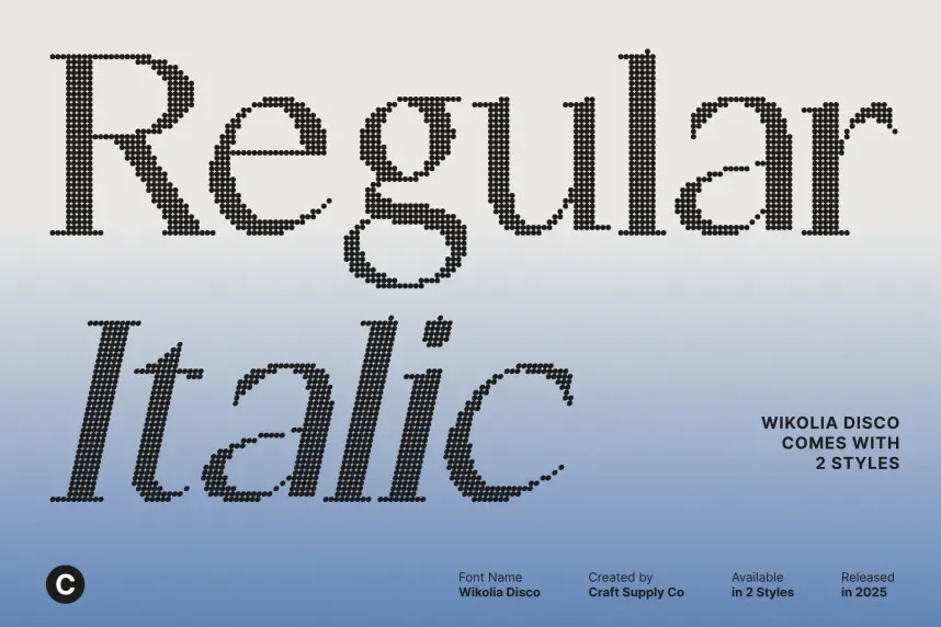 Wikolia Disco Font preview 4
