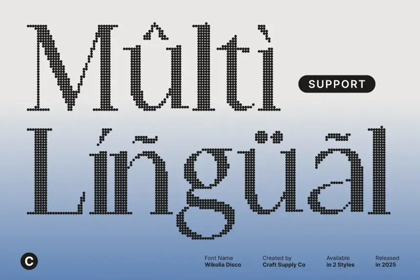 Wikolia Disco Font preview 5