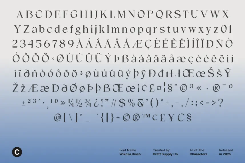 Wikolia Disco Font preview 6