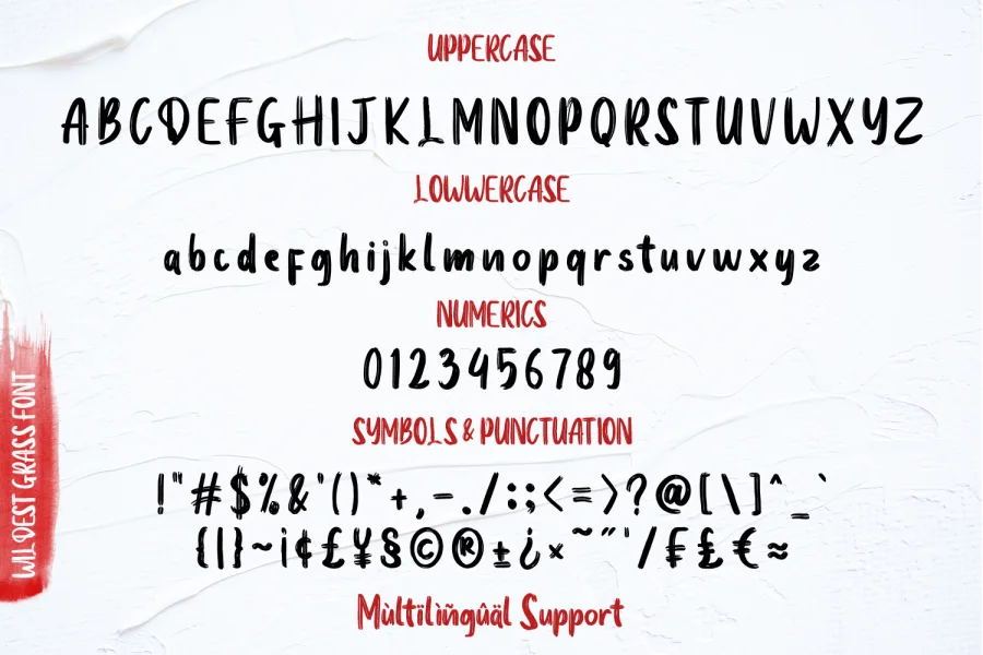 Wildest Grass Demo Font preview 14