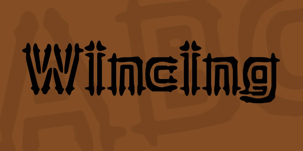 Wincing Font