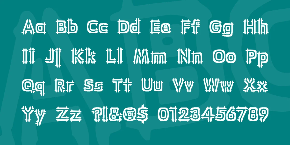Wincing Font preview 2