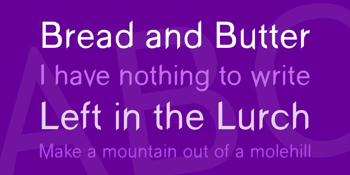 Wind Sans Serif Font preview 2