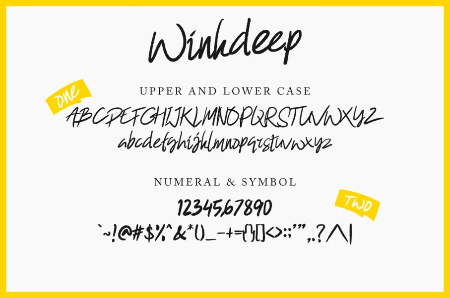 Winkdeep Demo Font Family preview 2
