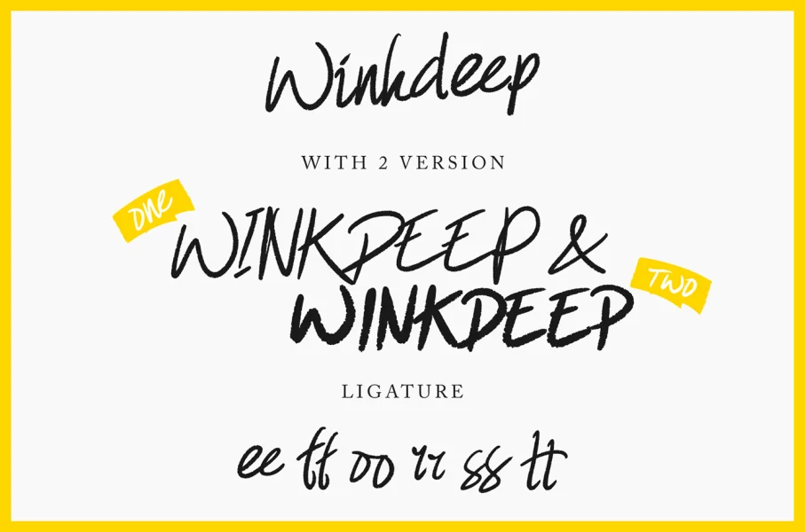 Winkdeep Demo Font Family preview 3