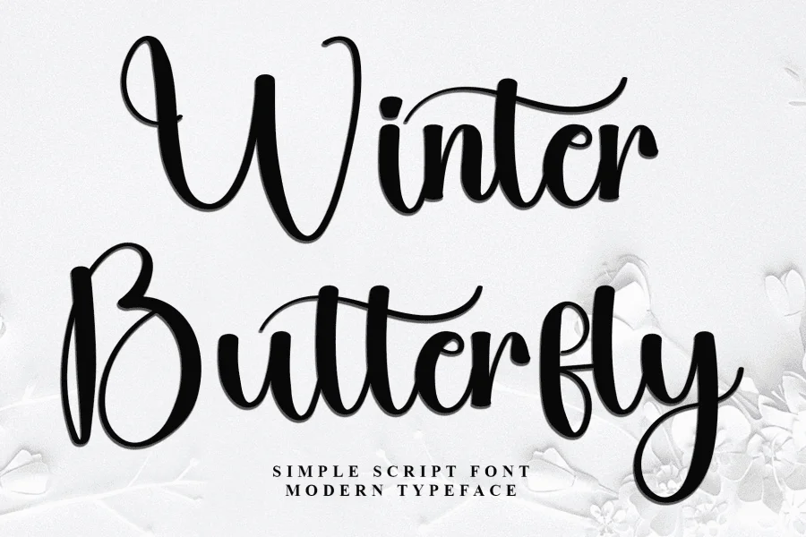 Winter Butterfly Font