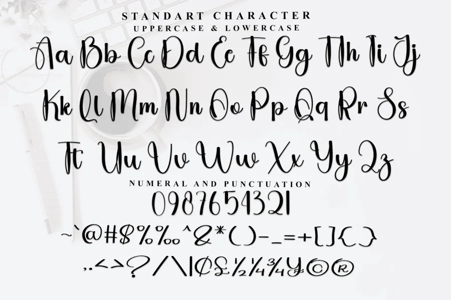 Winter Butterfly Font preview 5
