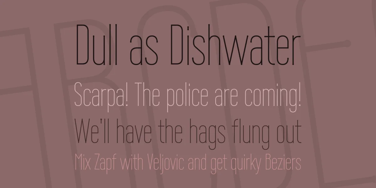 Wire One Font preview 2