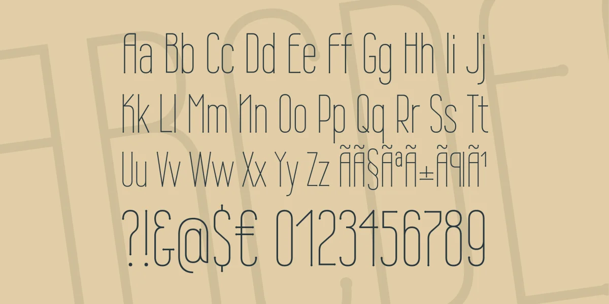 Wire One Font preview 4