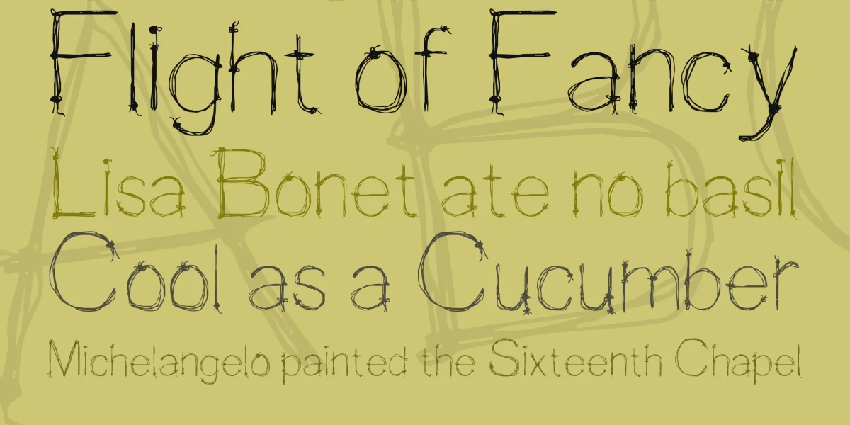 WIRED saji Font preview 2