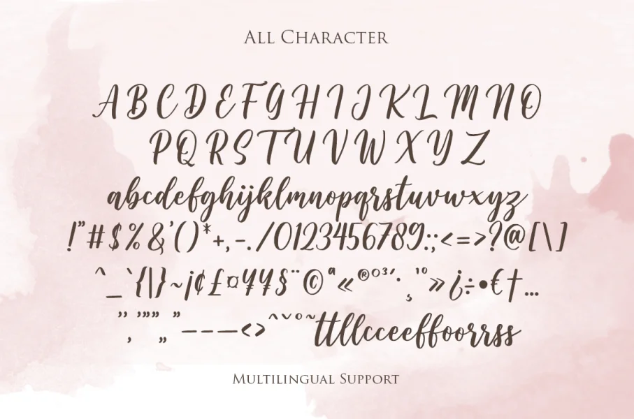 Wishper Script Font preview 2
