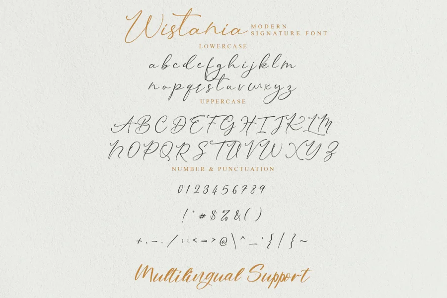 Wistania Font preview 5