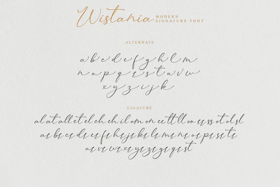 Wistania Font preview 6