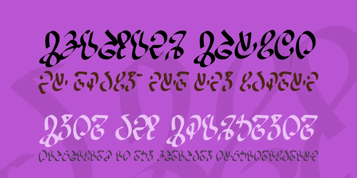 Wizard Speak Font Family preview 2