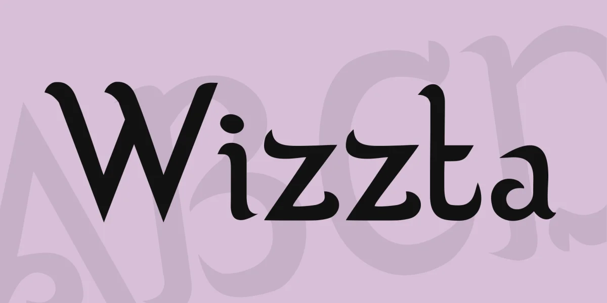 Wizzta Font preview 2