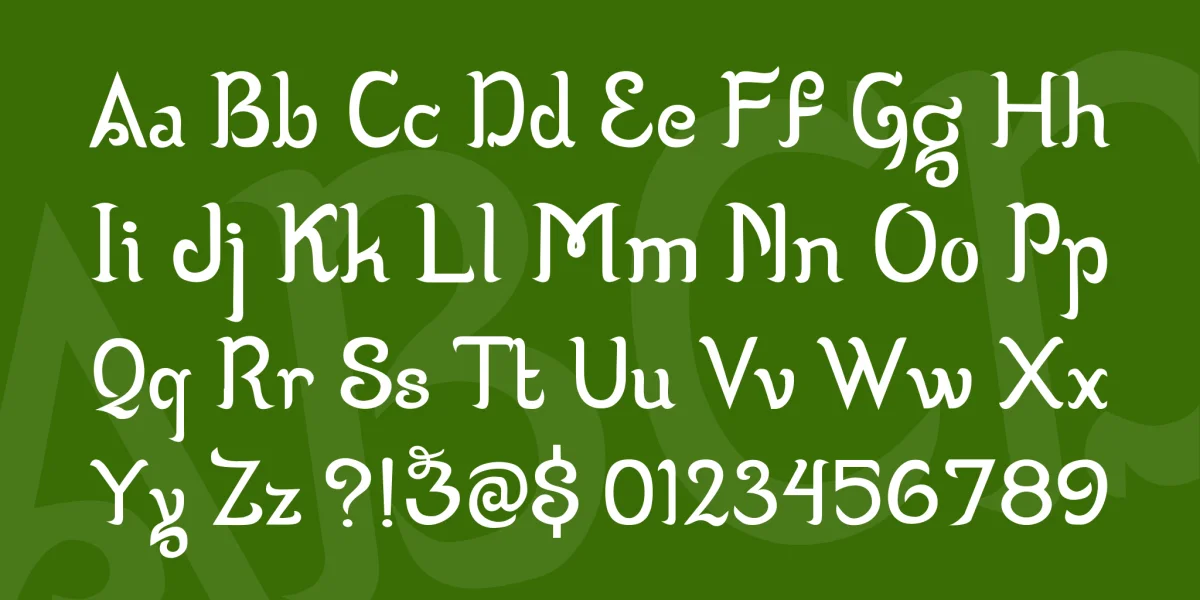 Wizzta Font preview 4