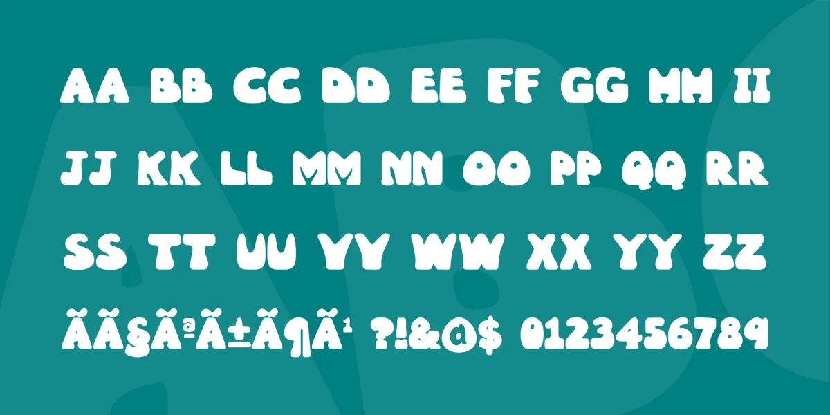 Wobbles Font preview 2