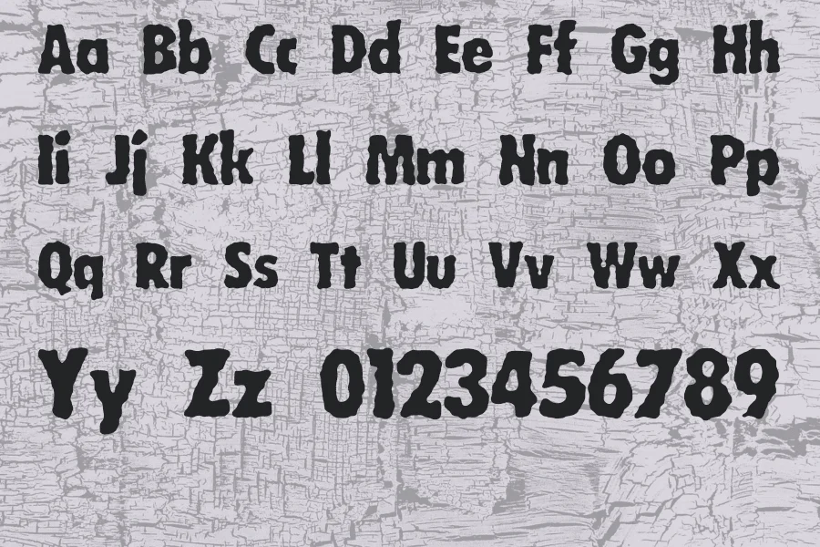 Wobbly Font preview 4
