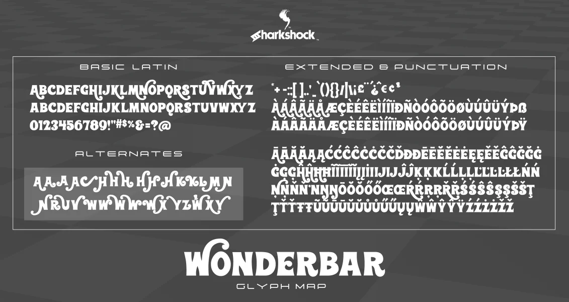 Wonderbar Font preview 2