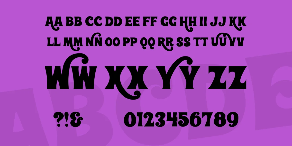 Wonderbar Font preview 5