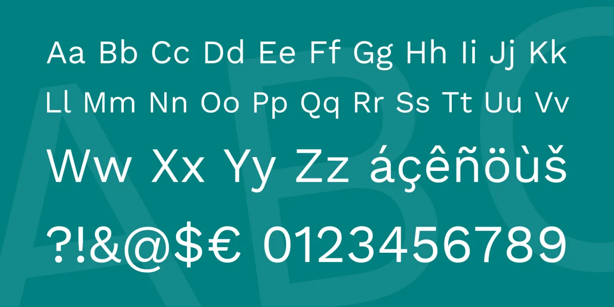 Work Sans Font Family preview 4