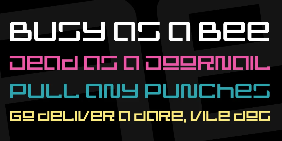 Wormbox Font Family preview 3