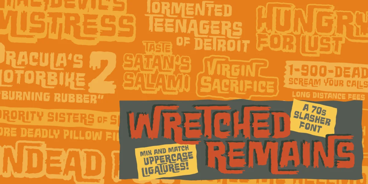 Wretched Remains BB Font