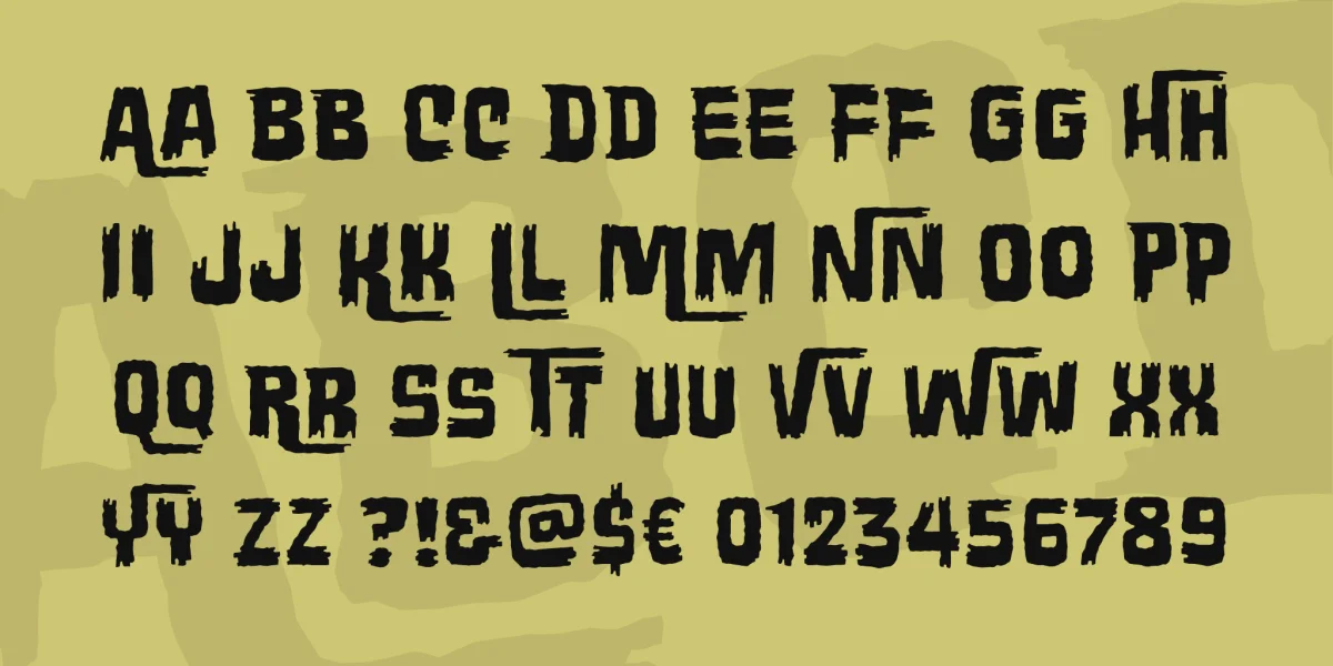 Wretched Remains BB Font preview 3