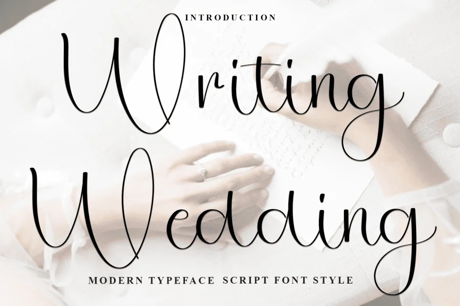 Writing Wedding Font