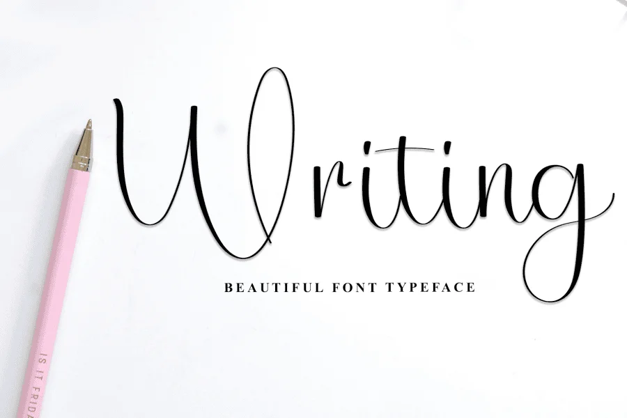 Writing Wedding Font preview 4