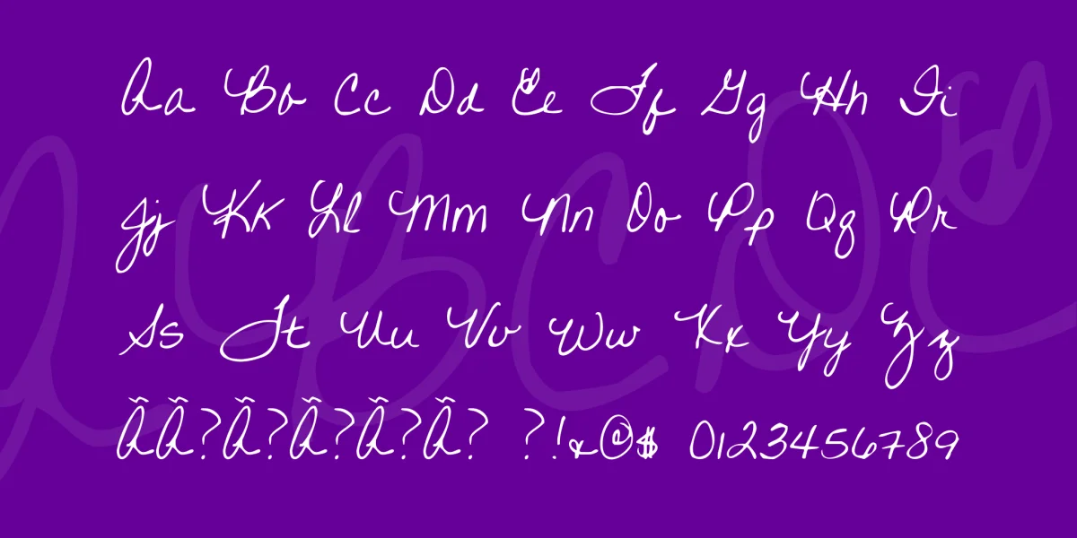 Written on His Hands Font preview 4