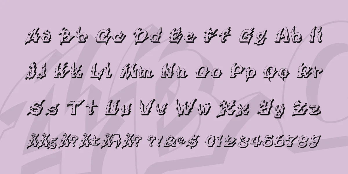 Xanax Font preview 2