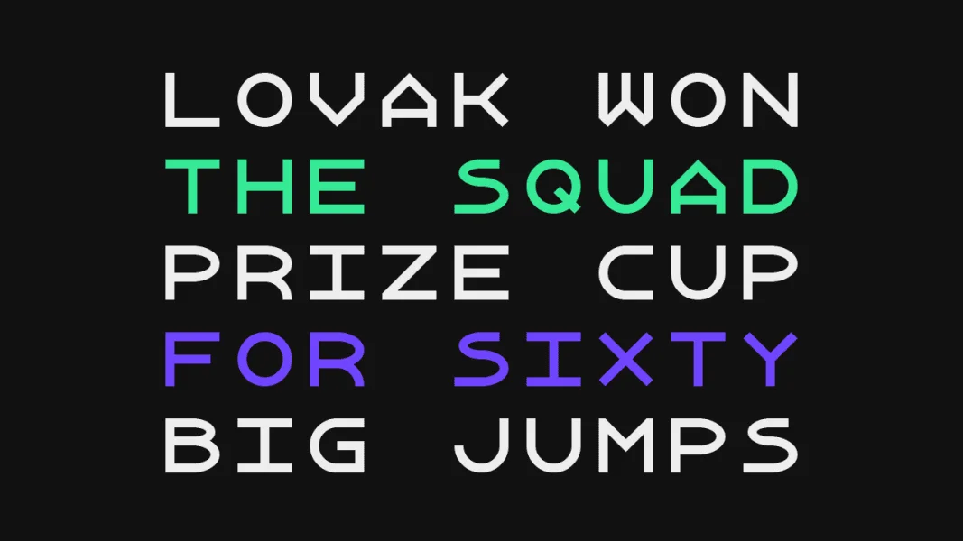 Xanmono Font Family preview 2