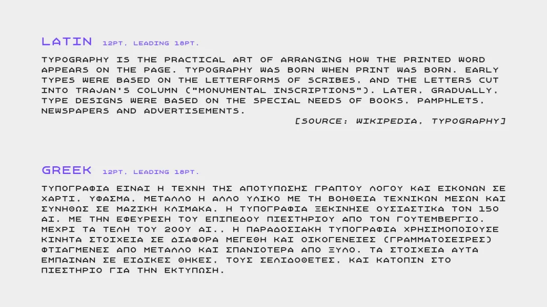 Xanmono Font Family preview 3