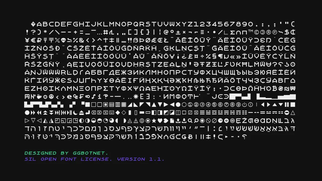 Xanmono Font Family preview 5