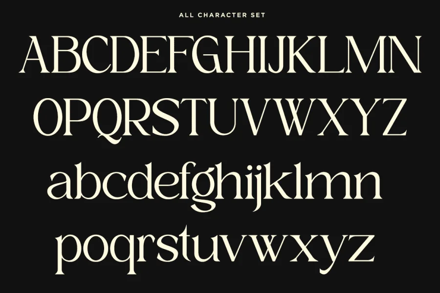 Xaviera DEMO Font preview 3