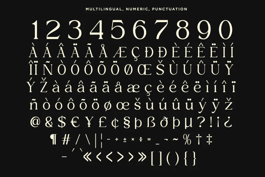 Xaviera DEMO Font preview 5